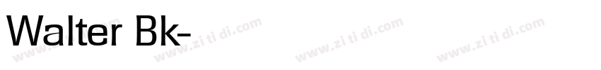 Walter Bk字体转换